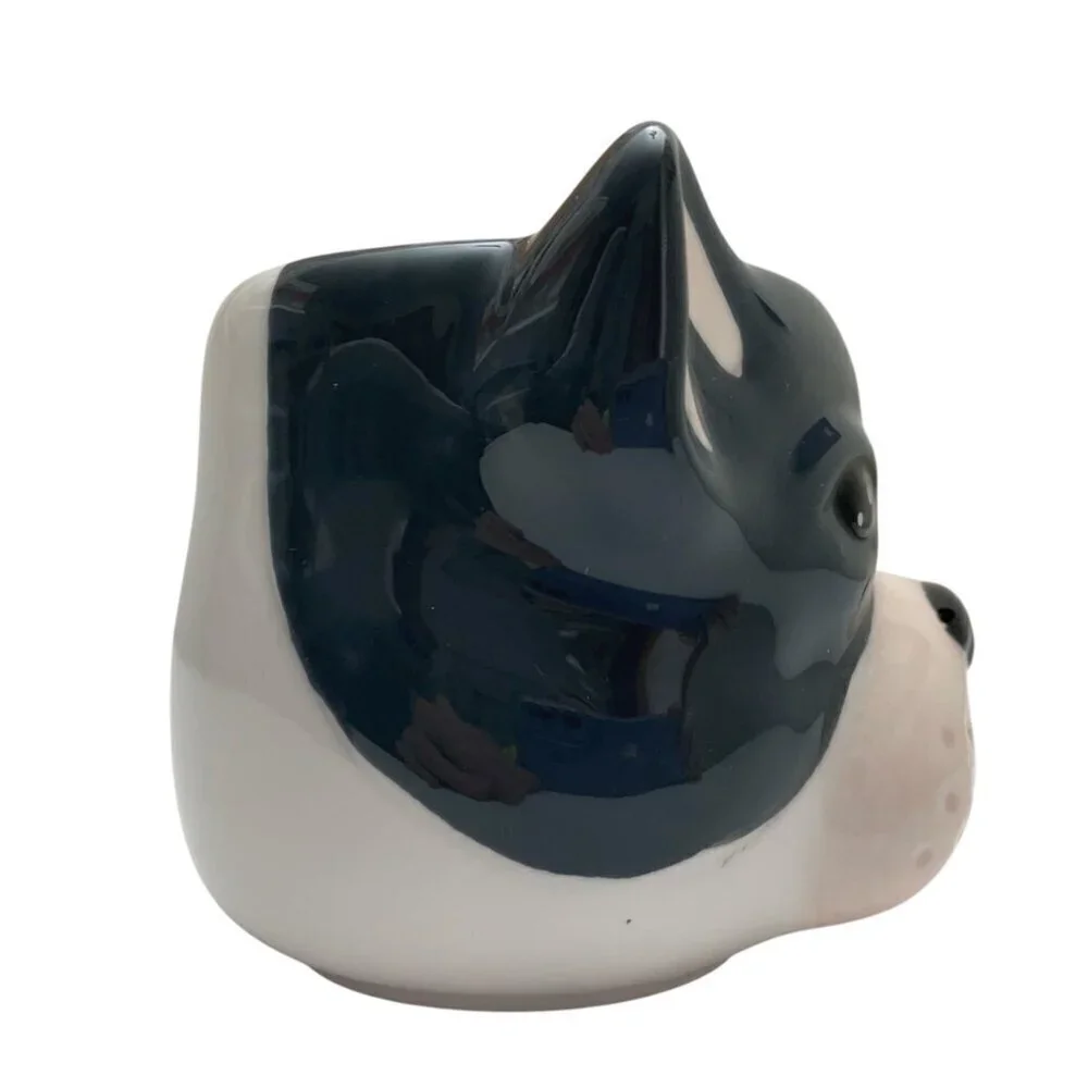 Grey and White French Bulldog 3D Coffee Mug by Lang Dog Lovers Gift Idea